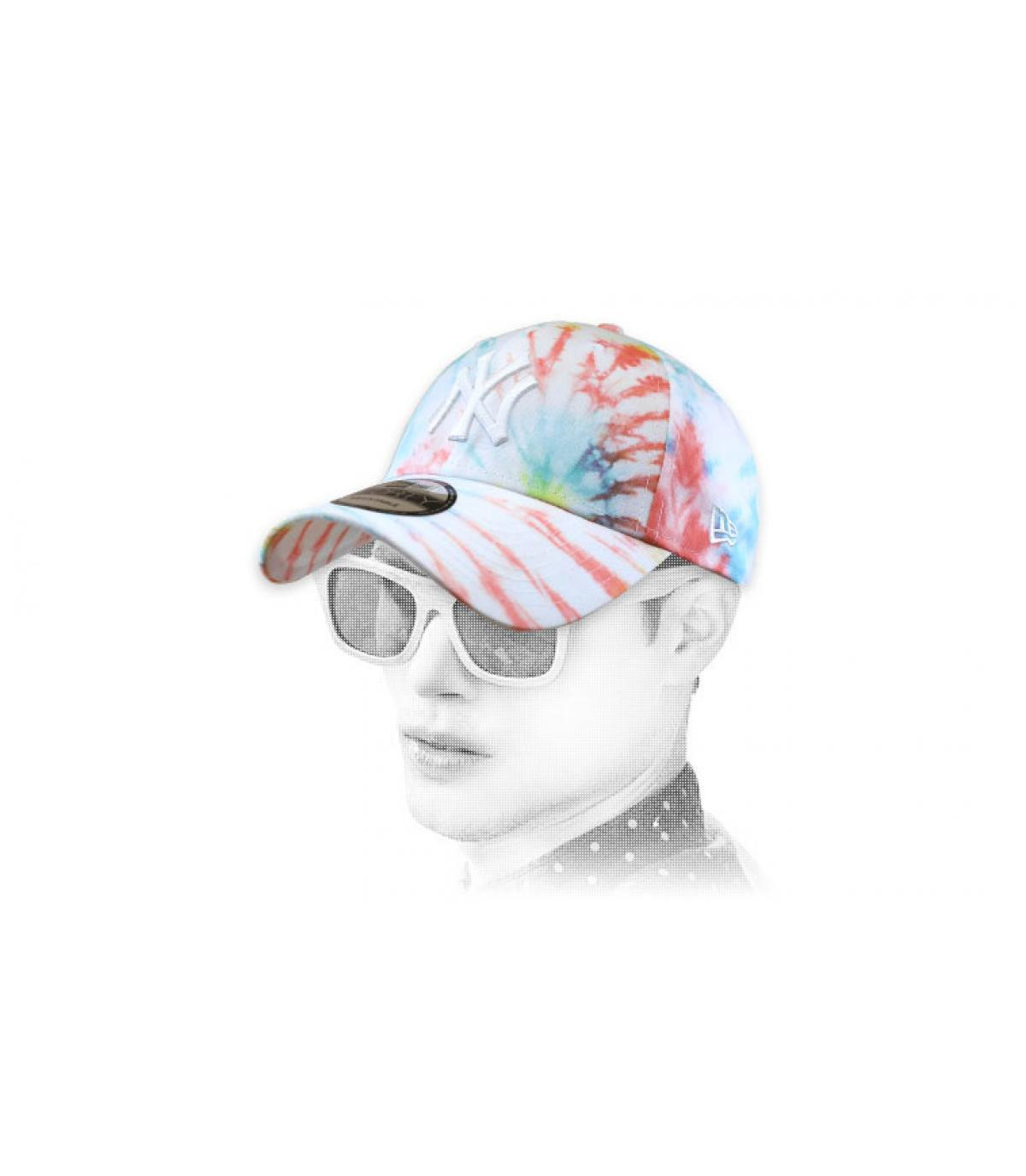 Baseball Cap NY Tie Dye Tie Dye NY 940 white Baseball Cap NY Tie Dye Tie Dye NY 940 white